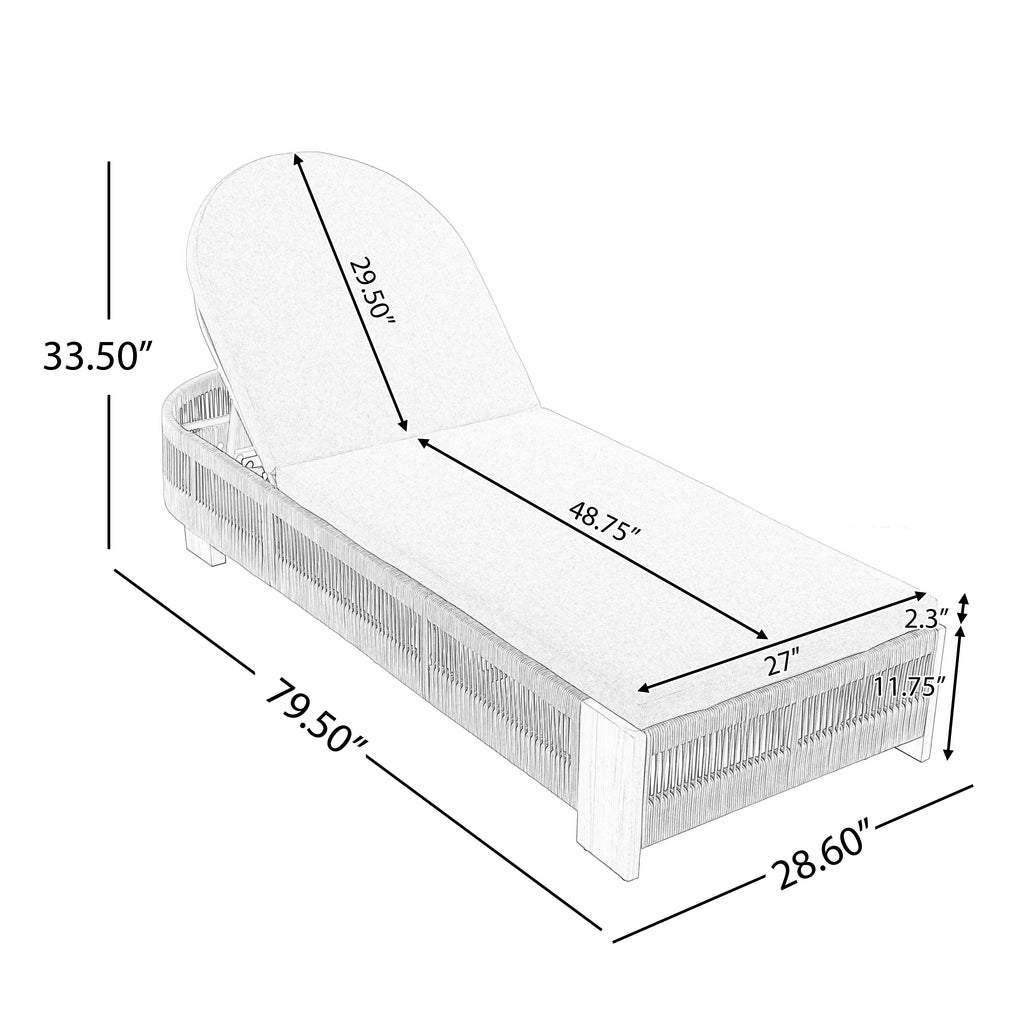 Outdoor Chaise Lounge Chair
