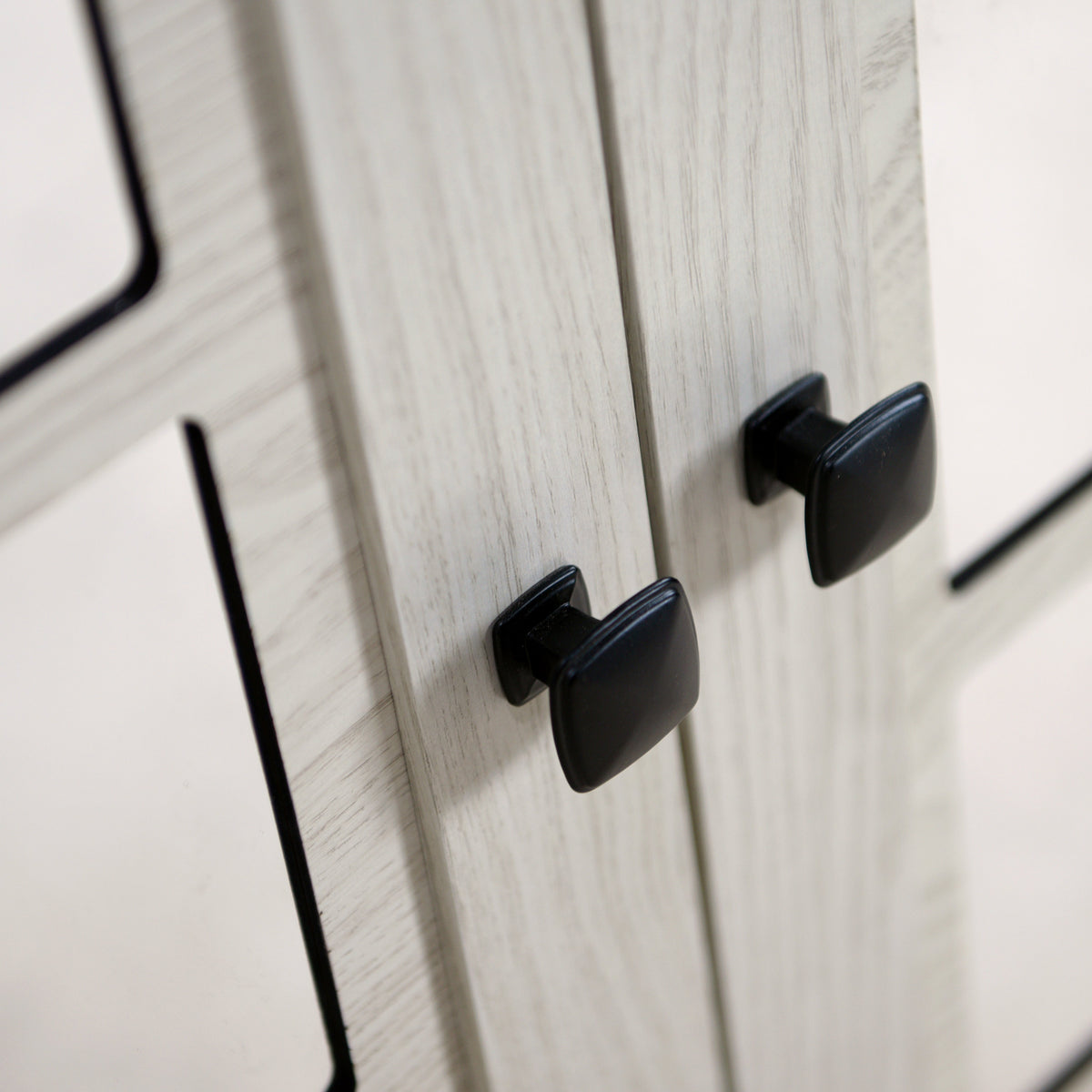 45" Wide Storage Cabinet with 3 Mirrored Acrylic Doors
