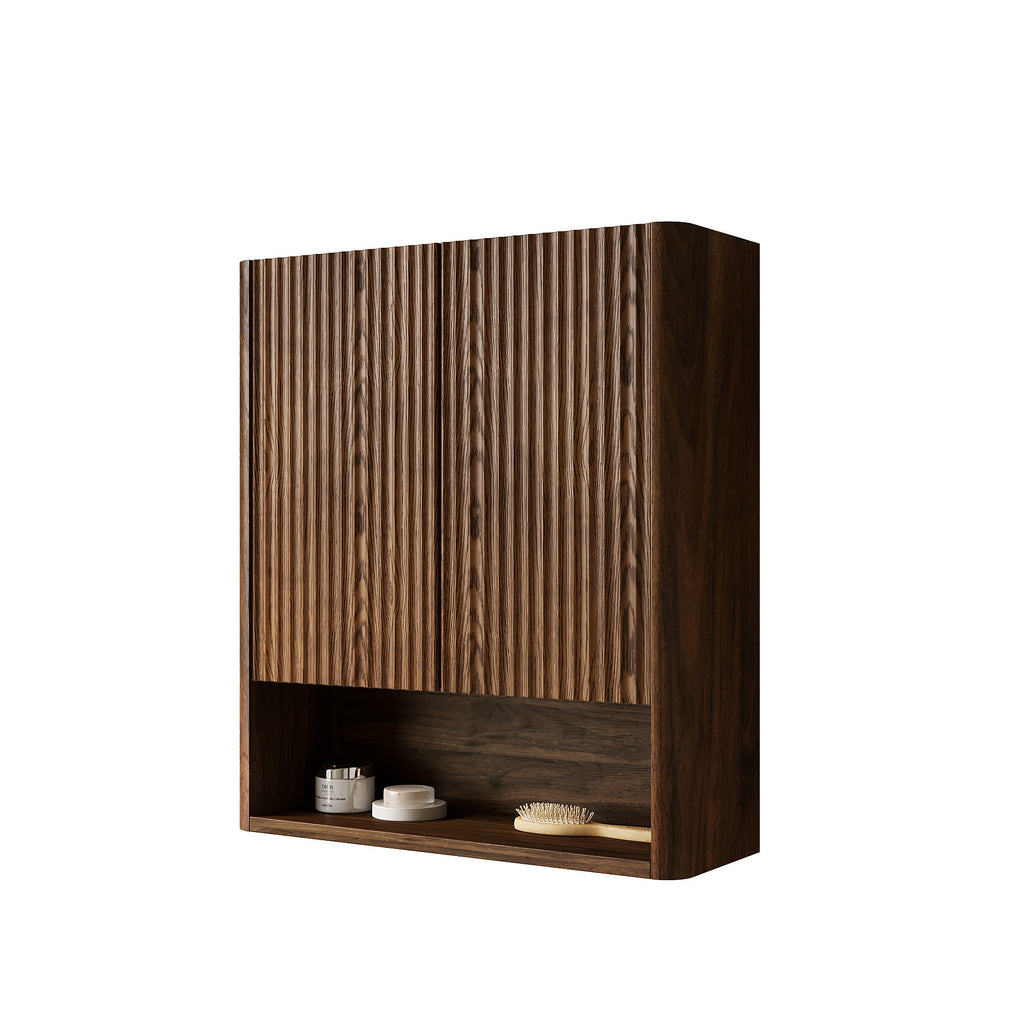 Zula 26" Wall-Mounted Striped Bathroom Cabinet