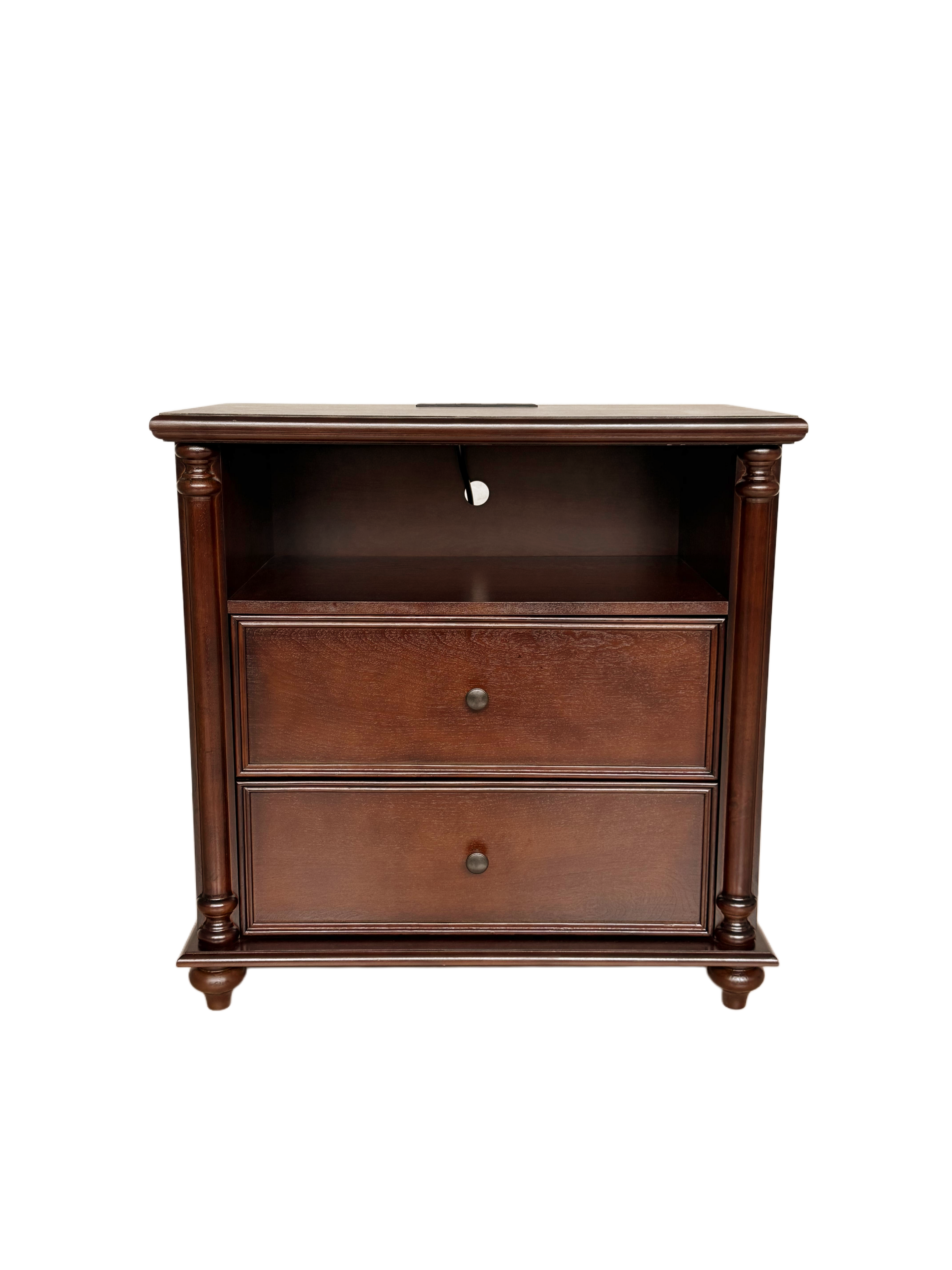 28" Nightstand with Charging Station
