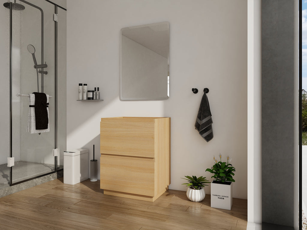 24" Bathroom Vanity with Double Drawer