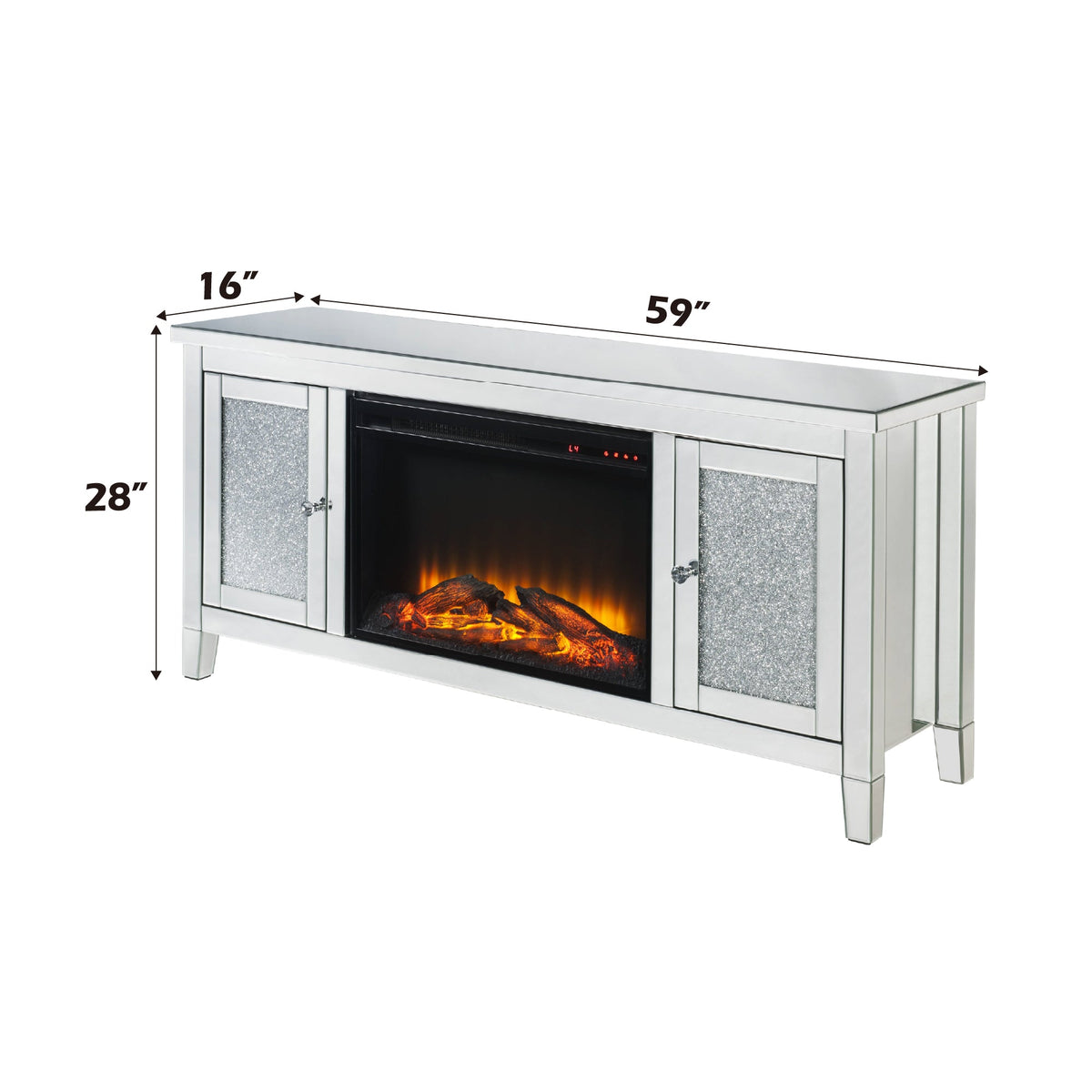 Noralie TV Stand with Electric Fireplace