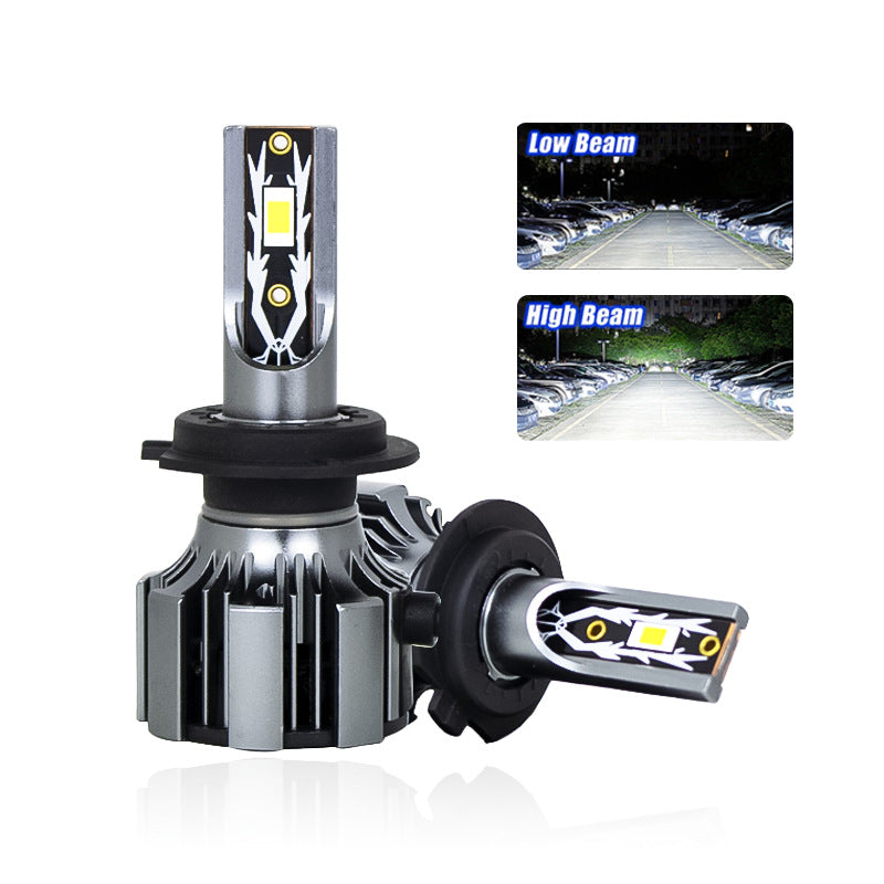 T6 Car LED Headlight H11 H7 H4 High Beam Low Beam High Power LED Cross-border CE Certification Explosion Lens