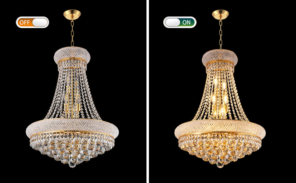 22-Inch Crystal Chandelier