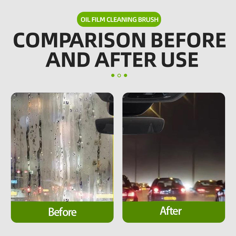 Windshield And Side Window Oil Film Remover Brushpowerful Degreasing And Stain Removing Formula