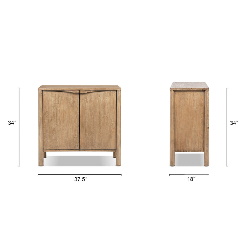 Nolan 38" 2-Door Accent Cabinet Antique