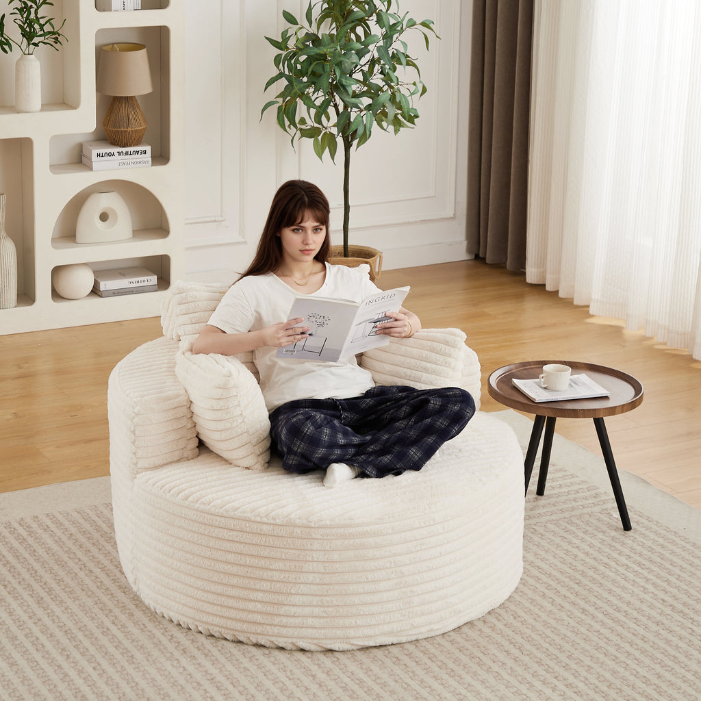 50"L Corduroy Sponge Single Sofa