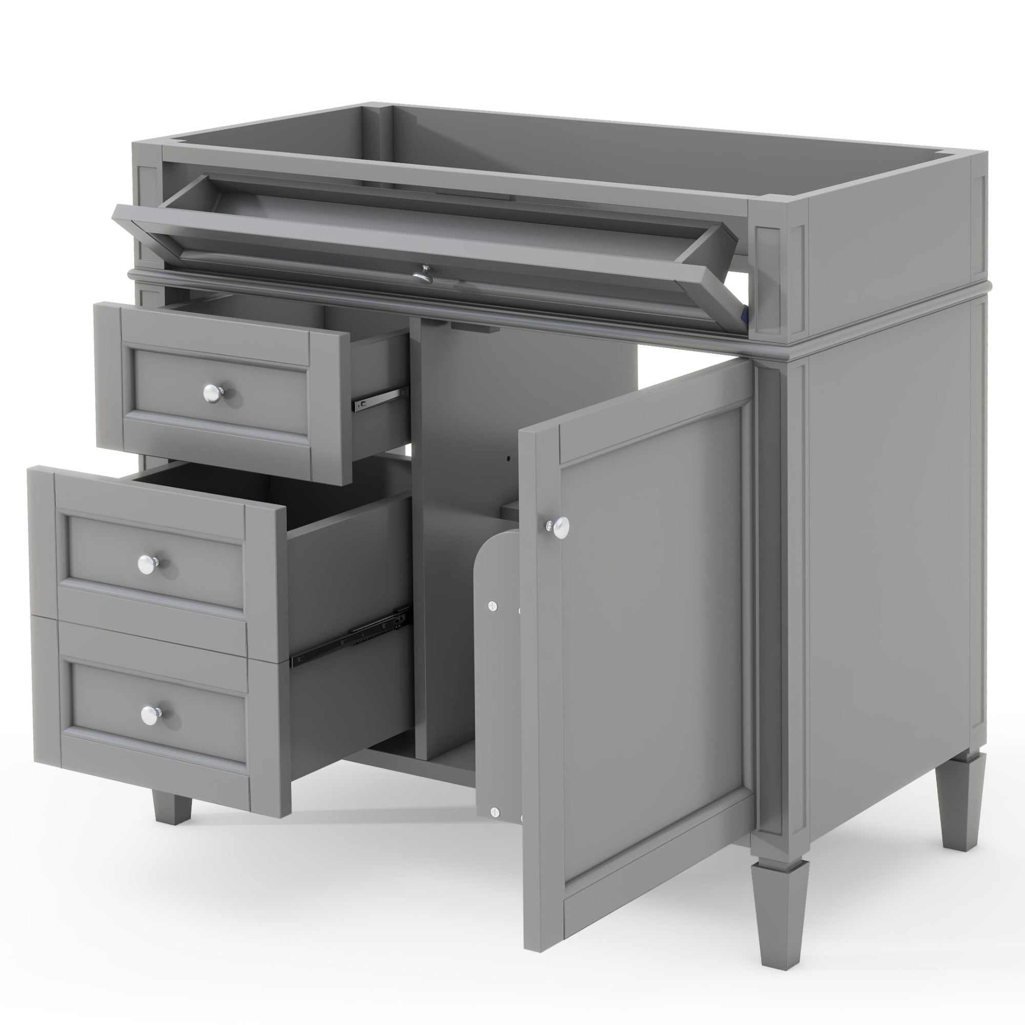 36" Bathroom Vanity Without Top Sink