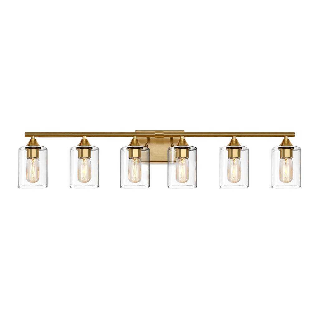 6-Light Brushed Bathroom Vanity Wall Light