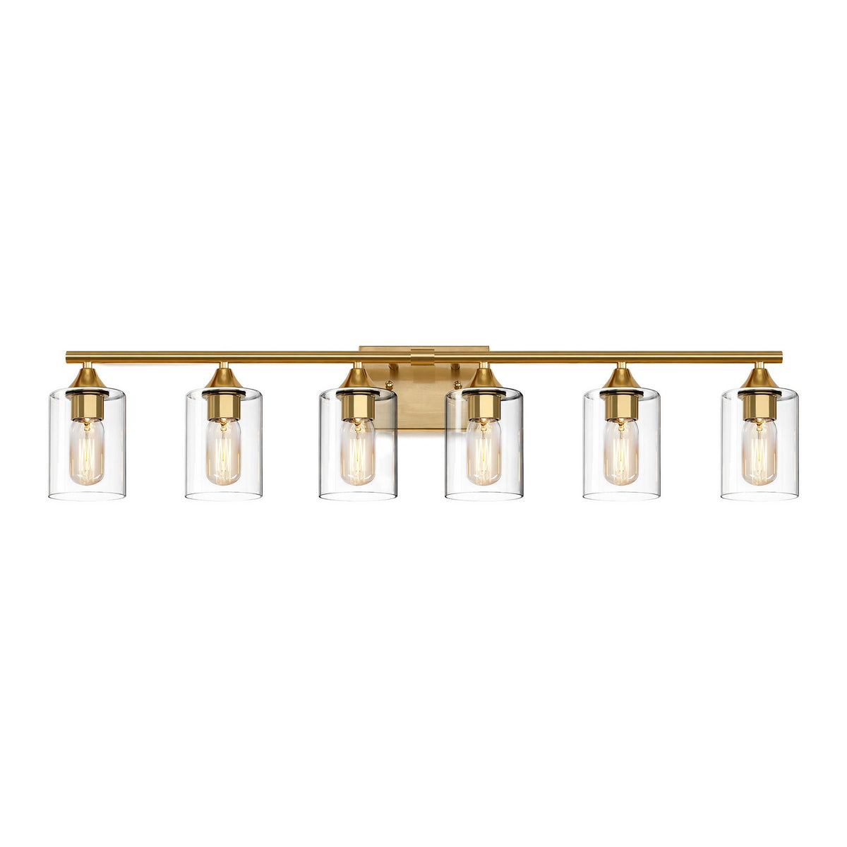 6-Light Brushed Bathroom Vanity Wall Light