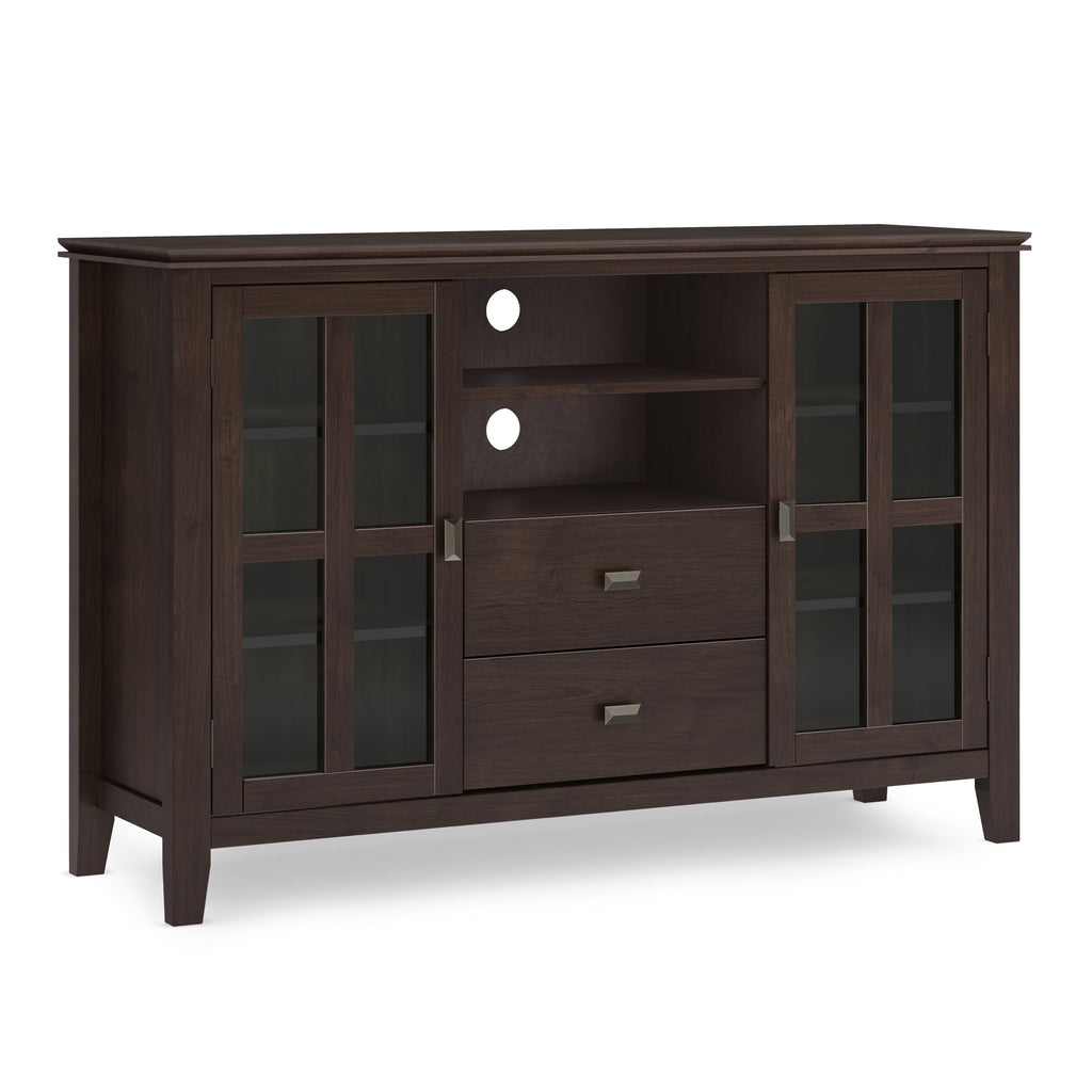 Artisan 53 Inch Wide Solid Wood Tall TV Stand