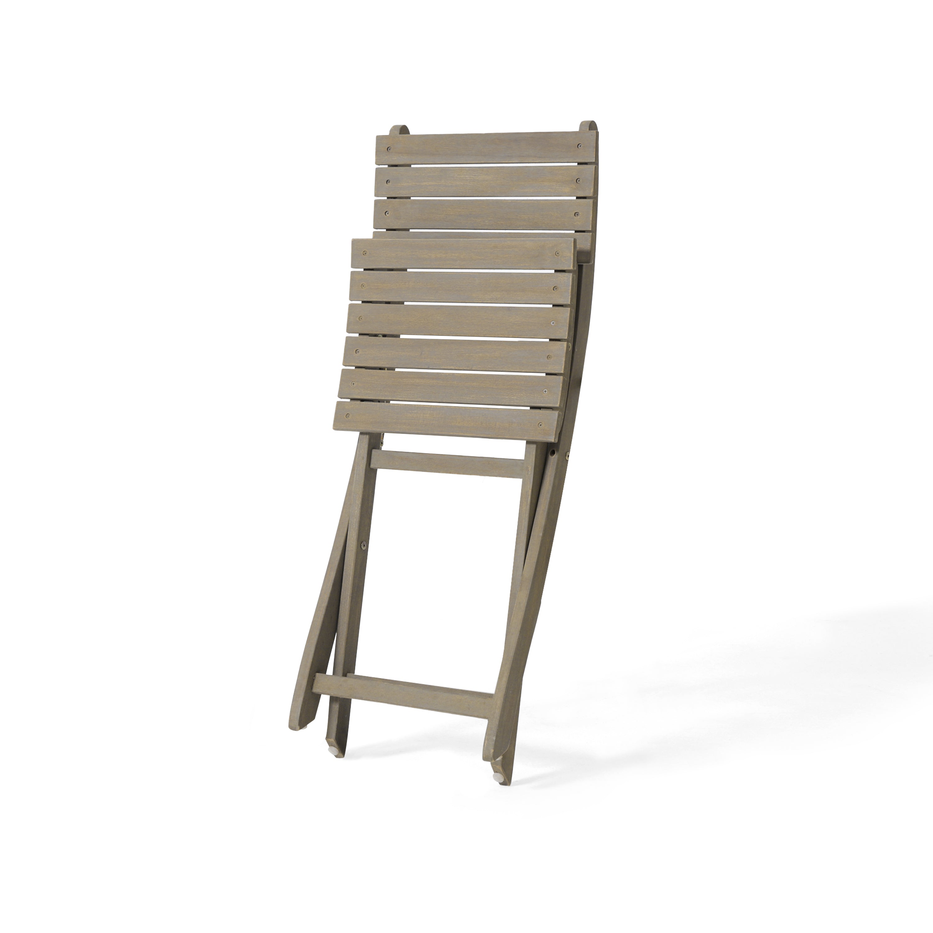 Outdoor Acacia Wood Folding Dining Chair (Set of 2)