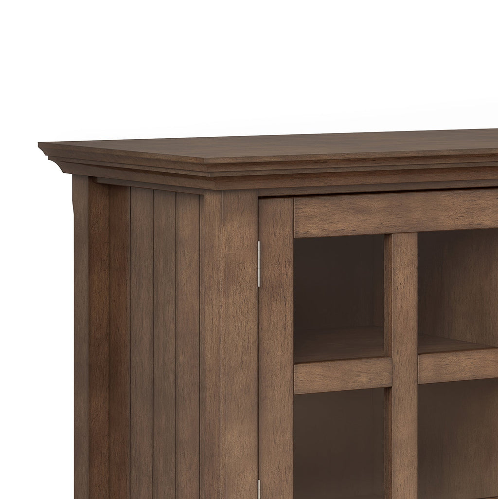 Acadian 60 Inch Wide Solid Wood TV Stand in Rustic