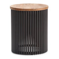 Demy Accent Table in Natural/Black