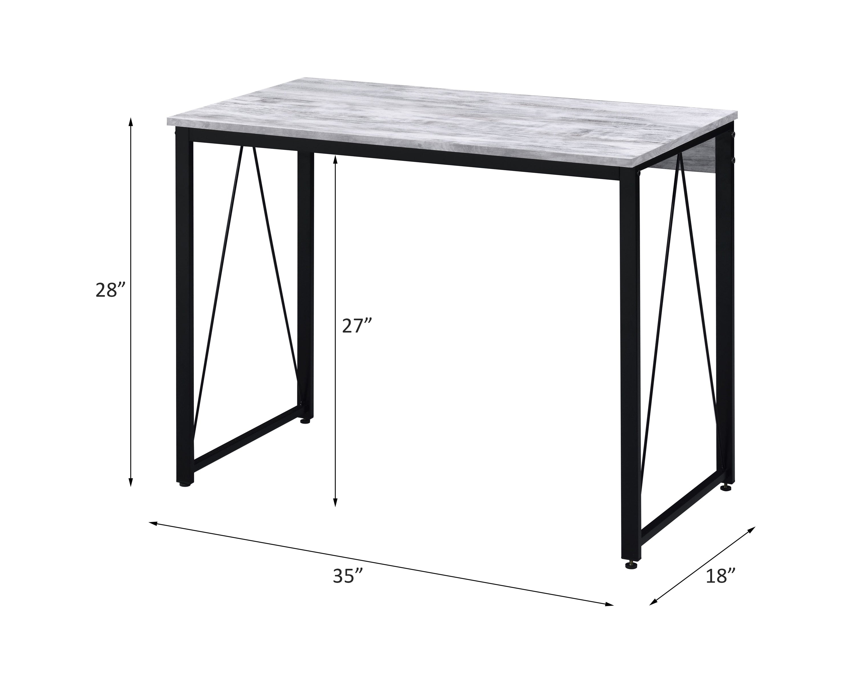 Zaidin Antique White Desk