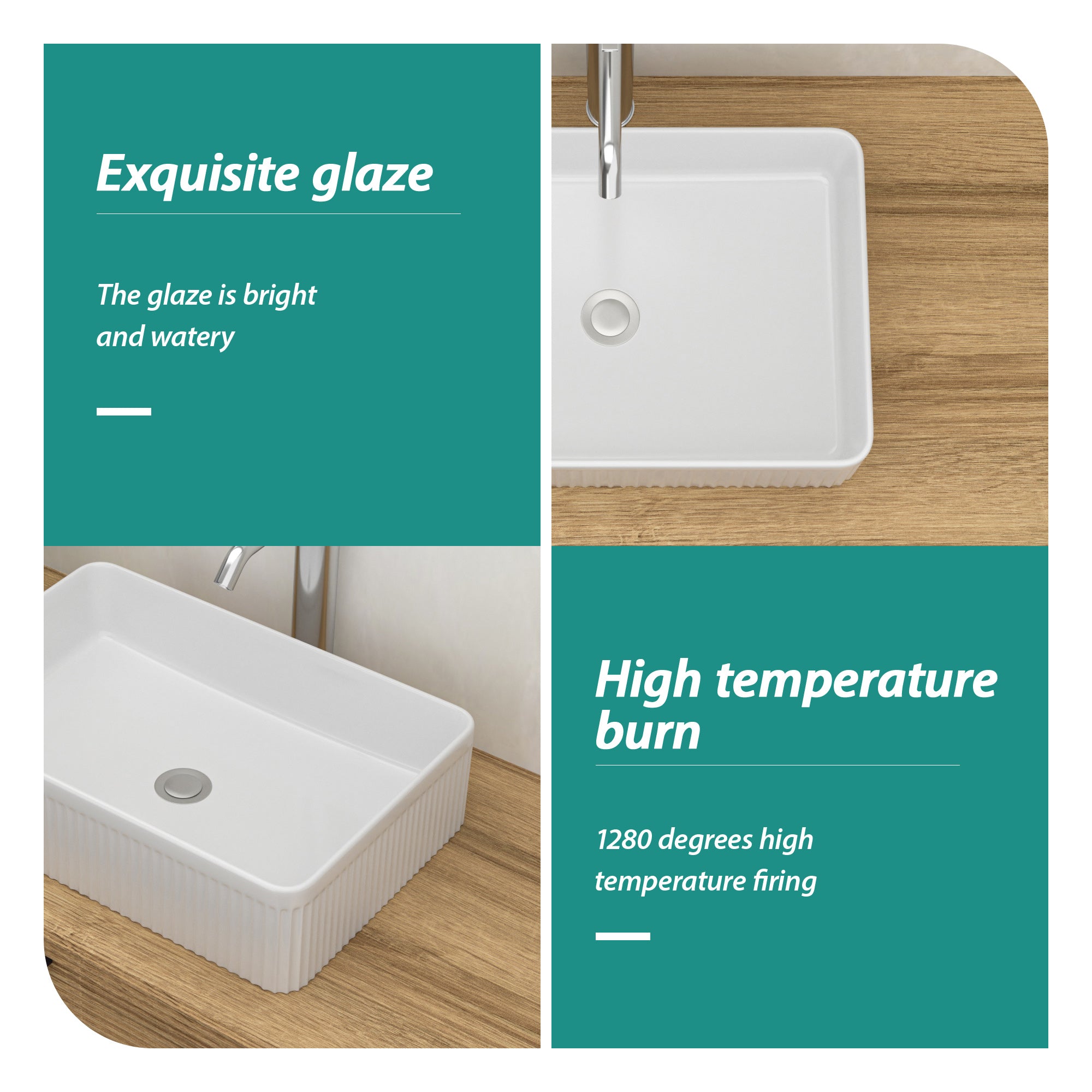 Modern Ceramic Bathroom Vessel Sink