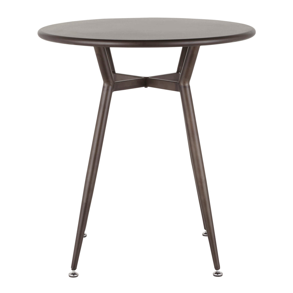 Round Dinette Table in Antique Metal