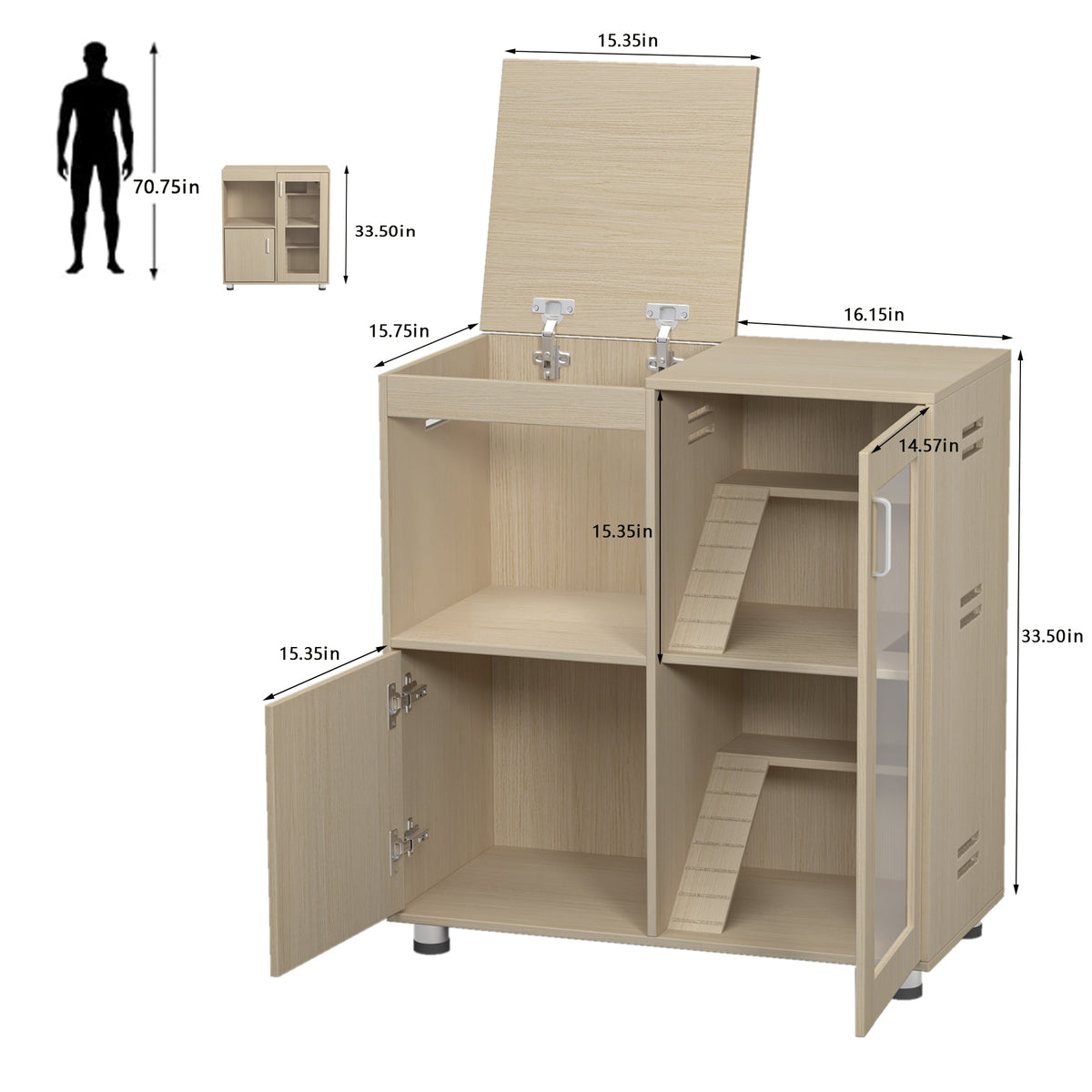 Hamster Cage - Small Animal Cage for Chinchilla and Rat