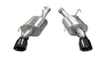 Corsa Performance 05-10 Ford Mustang Shelby GT500 5.4L V8 Black Xtreme Axle-Back Exhaust