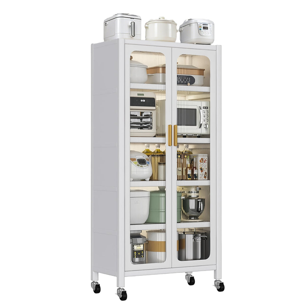 65" Kitchen Pantry Storage Cabinet