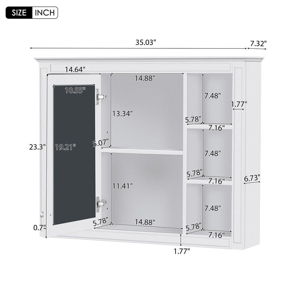36" Bathroom Vanity with Medicine Cabinet