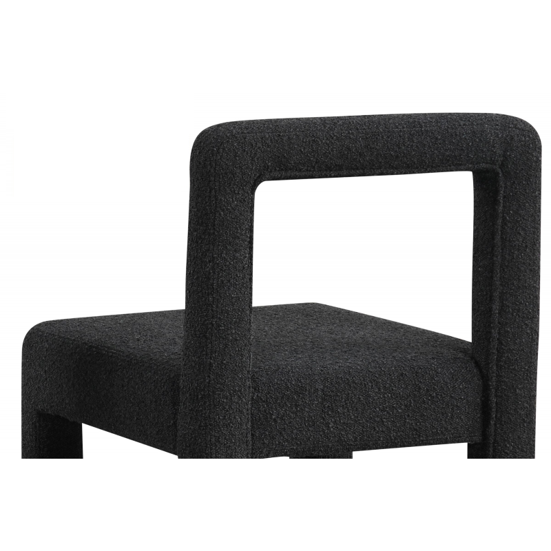 Modern Dining Chair Set of 2, Boucle Upholstered