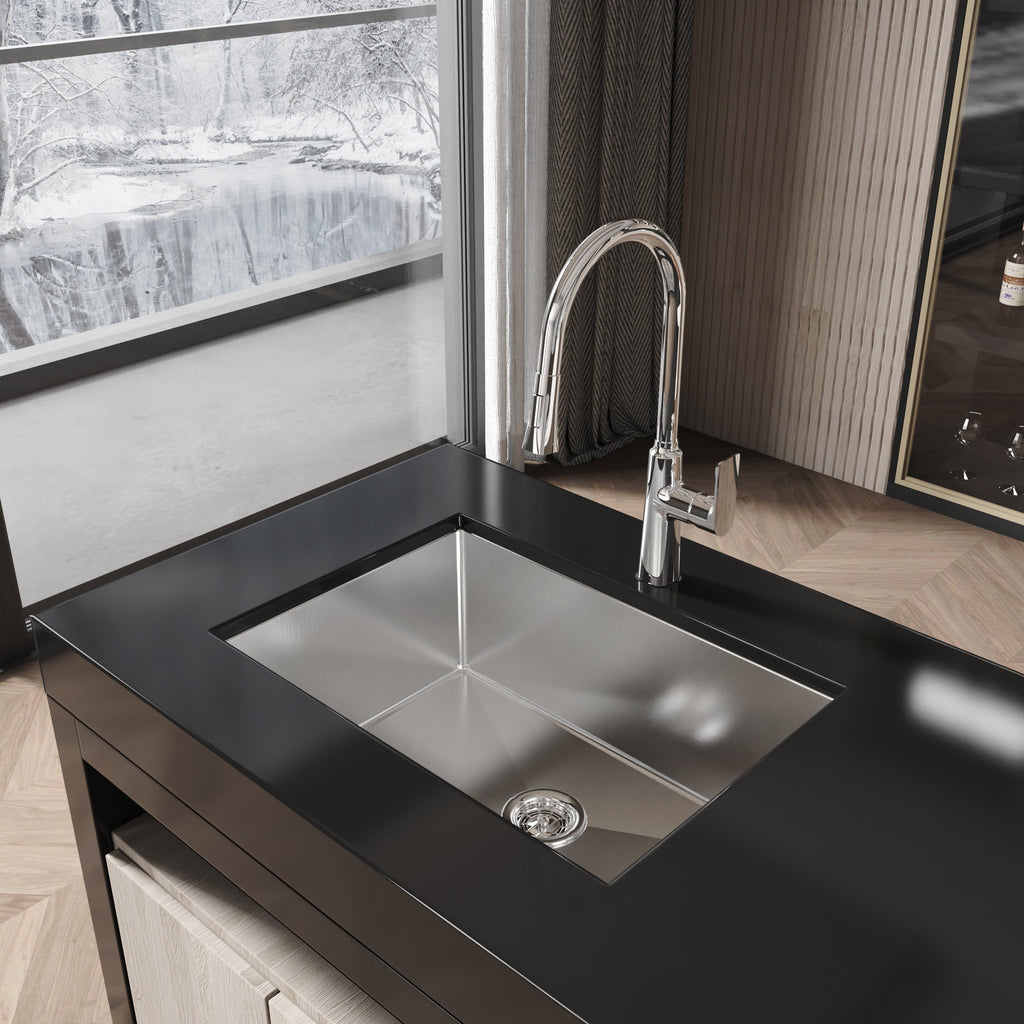 Stainless Steel Kitchen Sink - 27"x19" Undermount