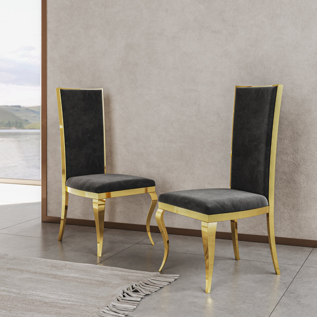 Contemporary Stainless Steel Dining Chair
