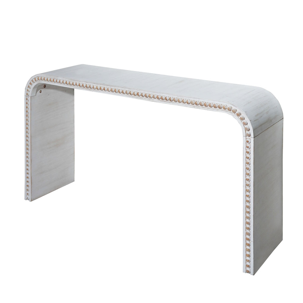 Washed White Console Table