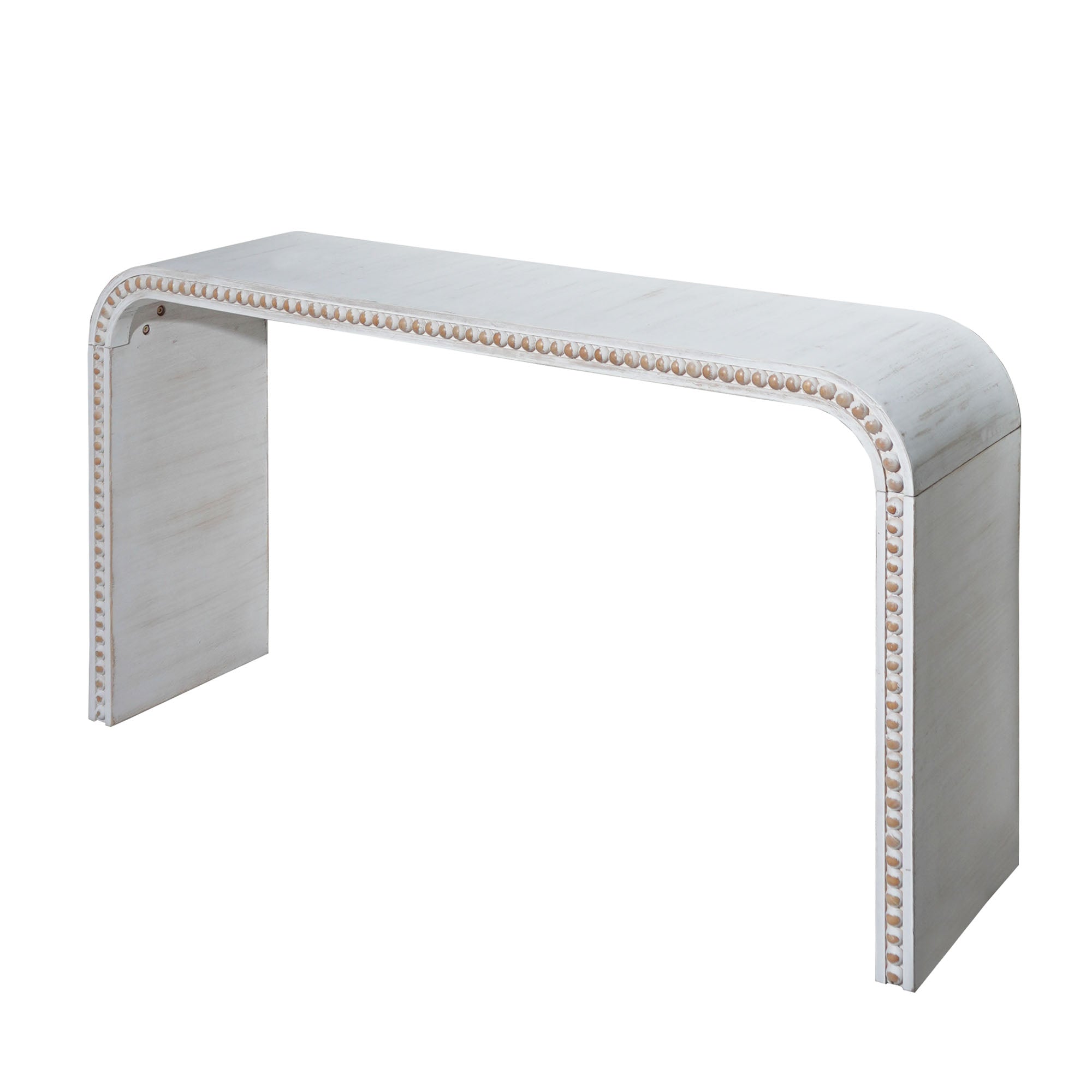 Washed White Console Table