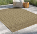 Earth GC_NTL1009 Jute/Mocha Indoor/Outdoor Area Rug