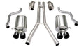 Corsa 04-08 Cadillac XLR 4.6L 25in Cat-Back Dual Rear w Twin 35in Black Pro-Series Tips 14156BLK