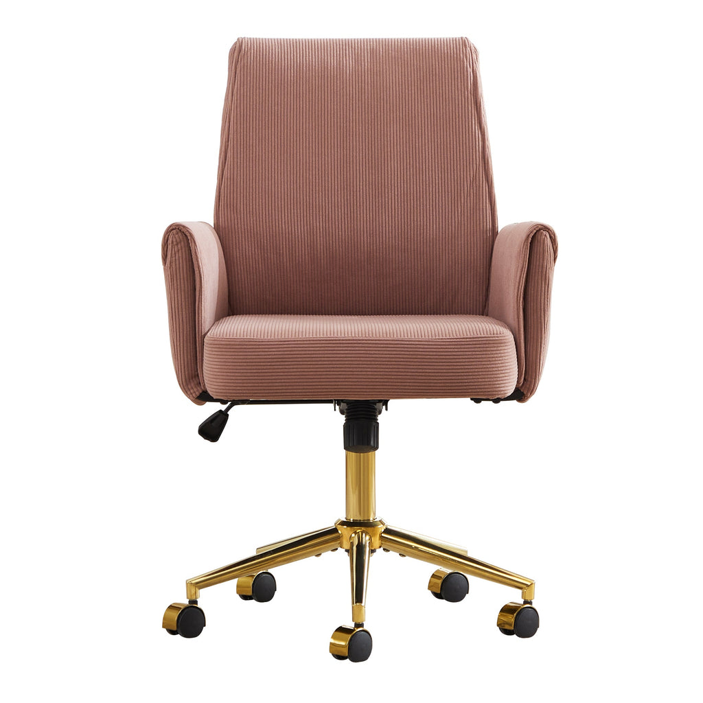 Mid-Back Liftable Office Chair - Pink