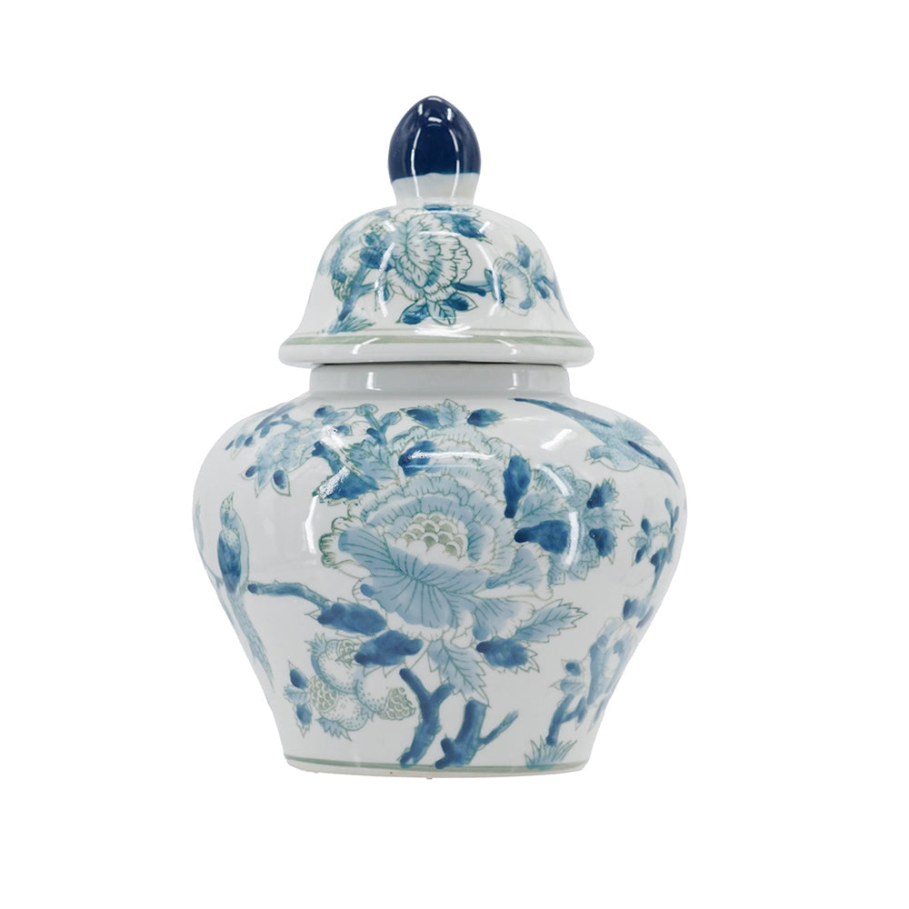 7.9x6.3x13" Porcelain Ginger Jar
