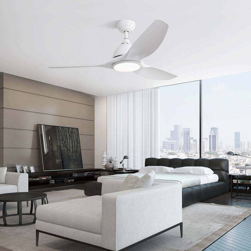 52 Inch Modern Ceiling Fan with 22W LED Light