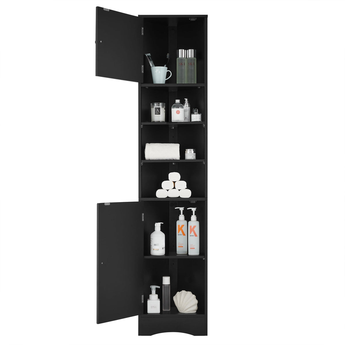 Multi-Functional Corner Cabinet Tall Bathroom Storage