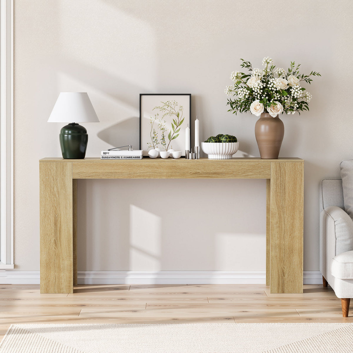 62.99-Inch Extra-Long Entryway Table
