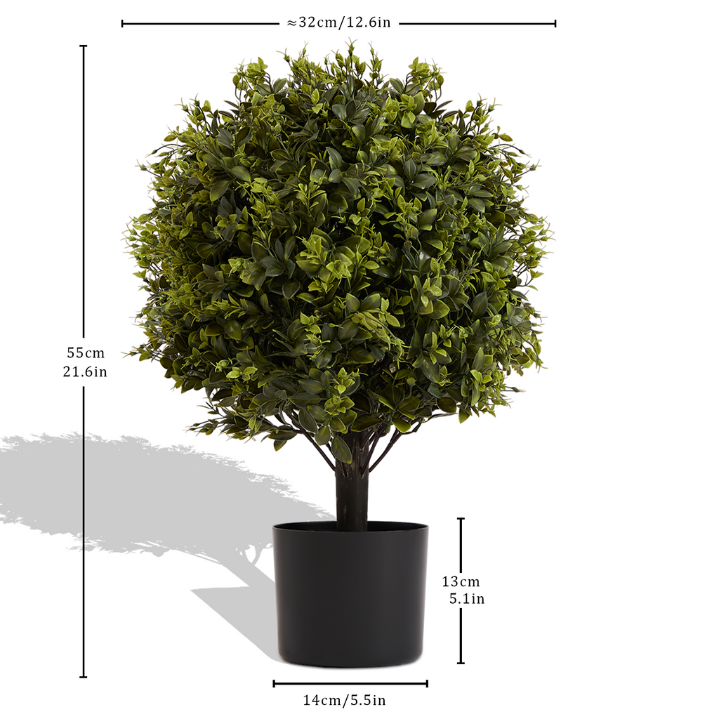 UV Protection Ball Topiary Tree Set – 22in