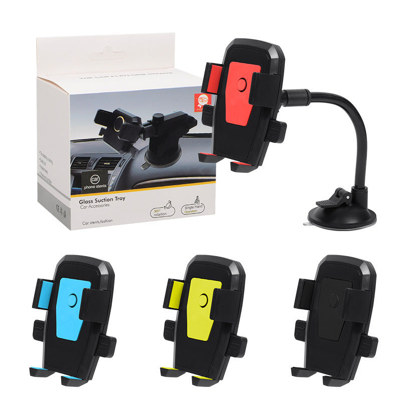 Windshield Hose Style Car Phone Holder Suction Cup Mount Center Console Phone Bracketwholesale