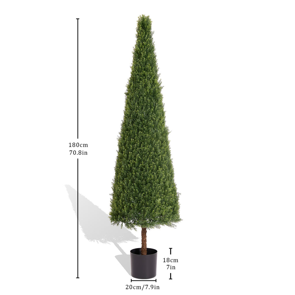 6FT Artificial Conical Topiary Trees