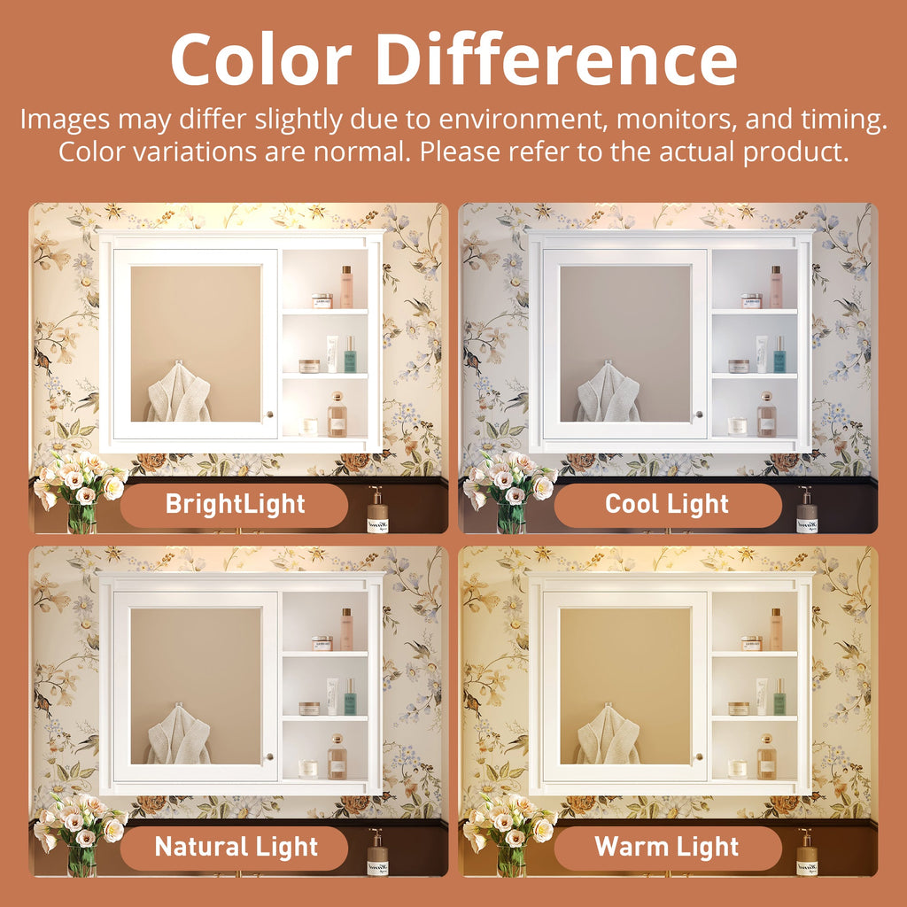 36'' x 28'' Medicine Cabinet with Mirror