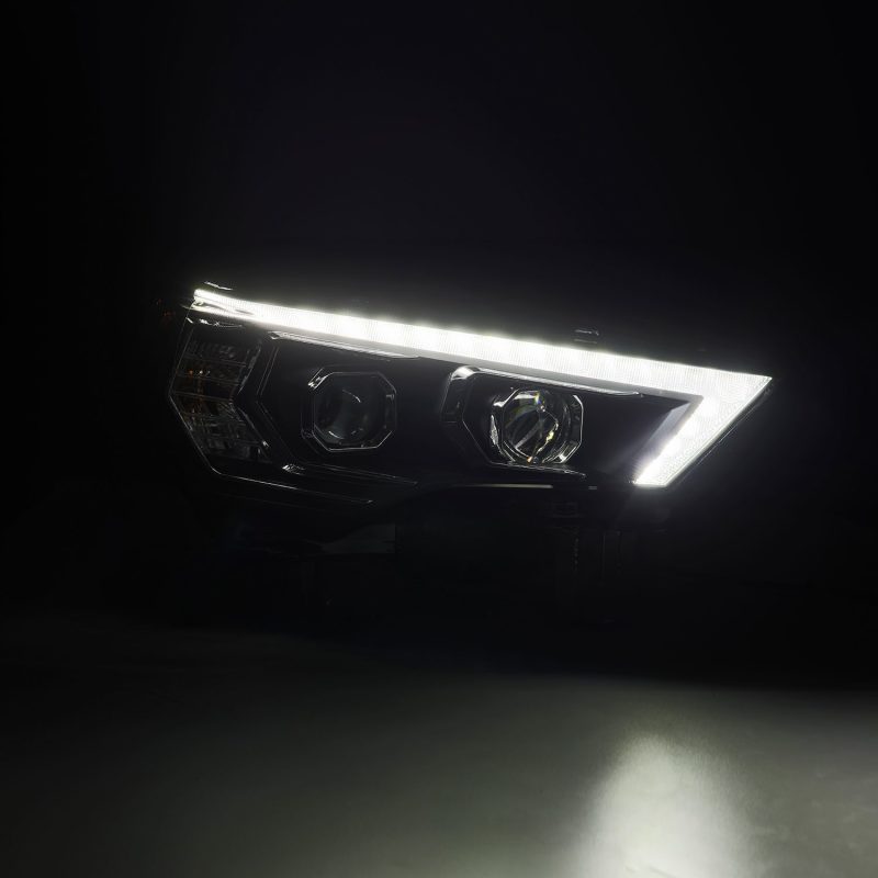 AlphaRex 14-22 Toyota 4Runner LUXX-Series LED Proj Headlights Blk w/Actv Light & Seq. Sig + DRL 880811 *Discontinued