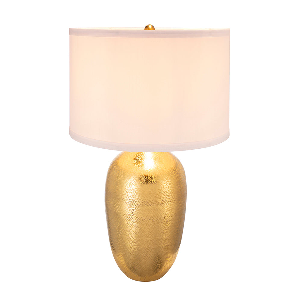 D18x31" Round Aluminum Sheet Table Lamp