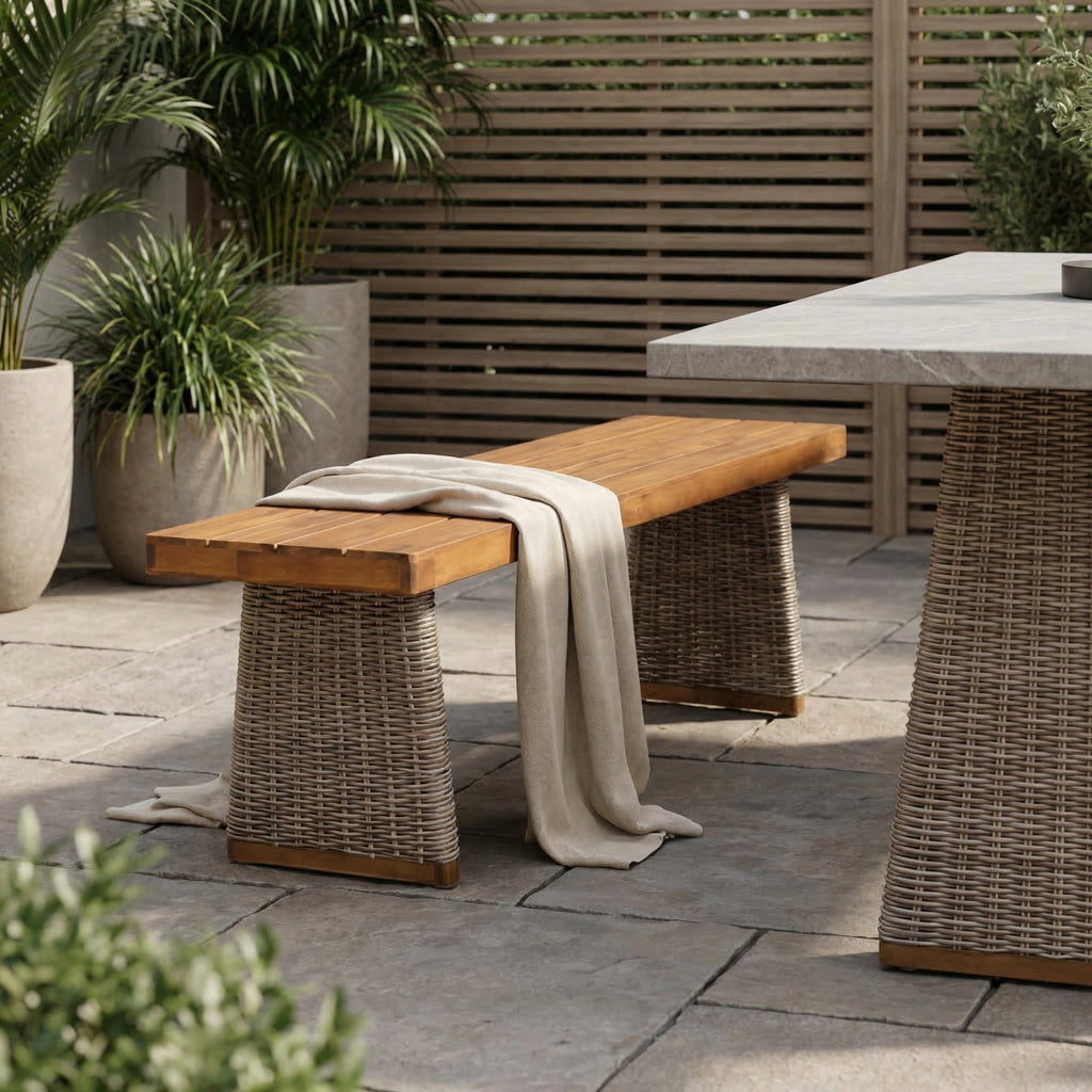 Outdoor Acacia Wood Bench