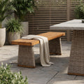 Outdoor Acacia Wood Bench