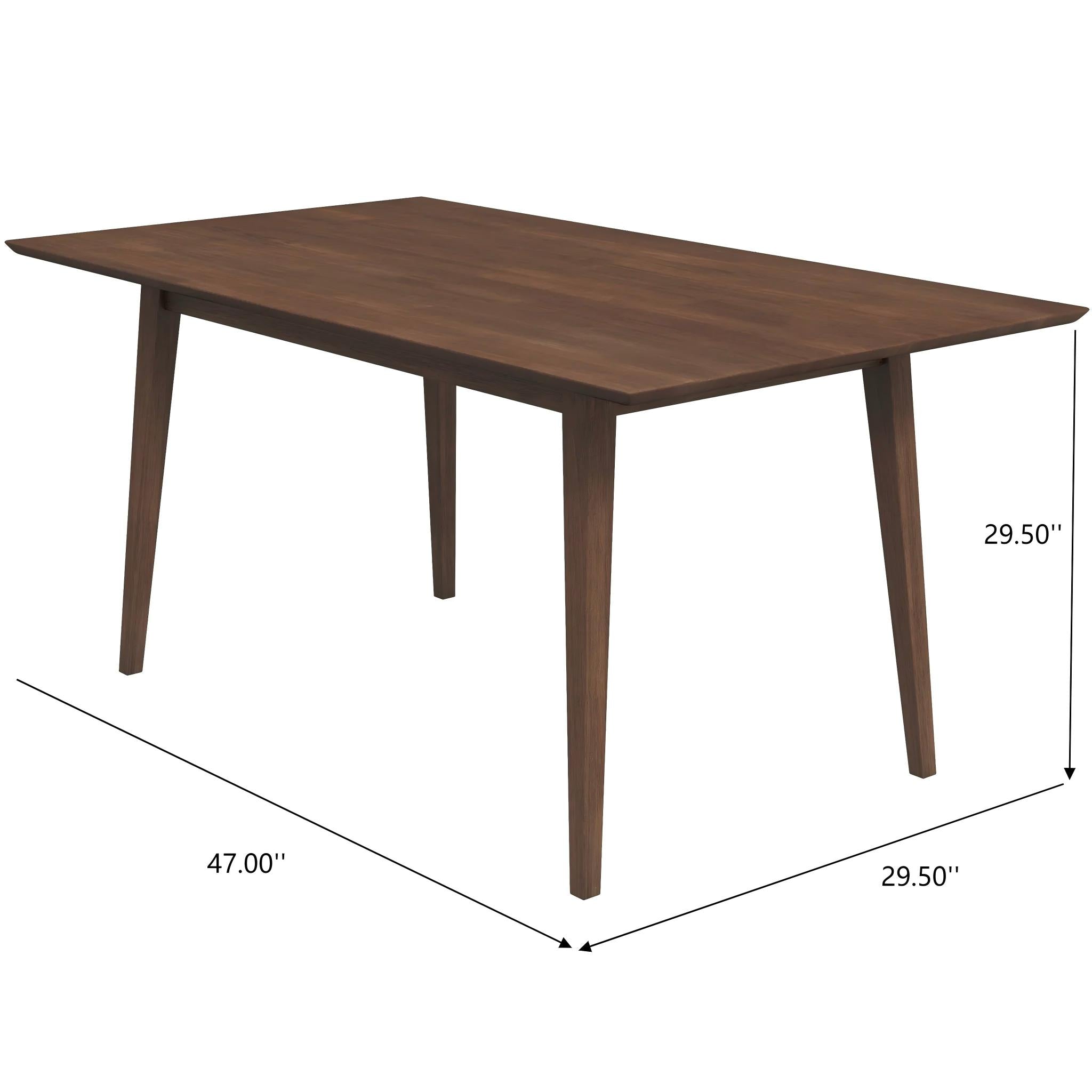 Mary Modern Style Solid Wood Rectangular Dining Kitchen Table