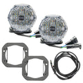 ARB Jeep JL/JT Nacho SAE Only White Plug N Play Fog Light Kit (Bumper Kit) V3JW1KWSO