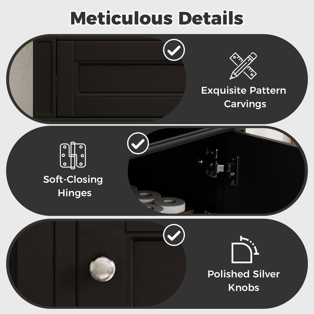 36'' Wall Mounted Bathroom Vanity
