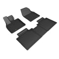 3D MAXpider 2023 Toyota BZ4X Double Cab Kagu 1st & 2nd Row Floormats - Black L1TY29001509