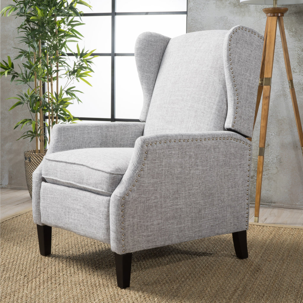 Modern Fabric Pushback Recliner Chair